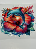 Dolphin w/ Flowers
