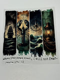 When the seas roar, I will not fear - Ocean Background