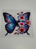 Colorful Butterfly with Flowers
