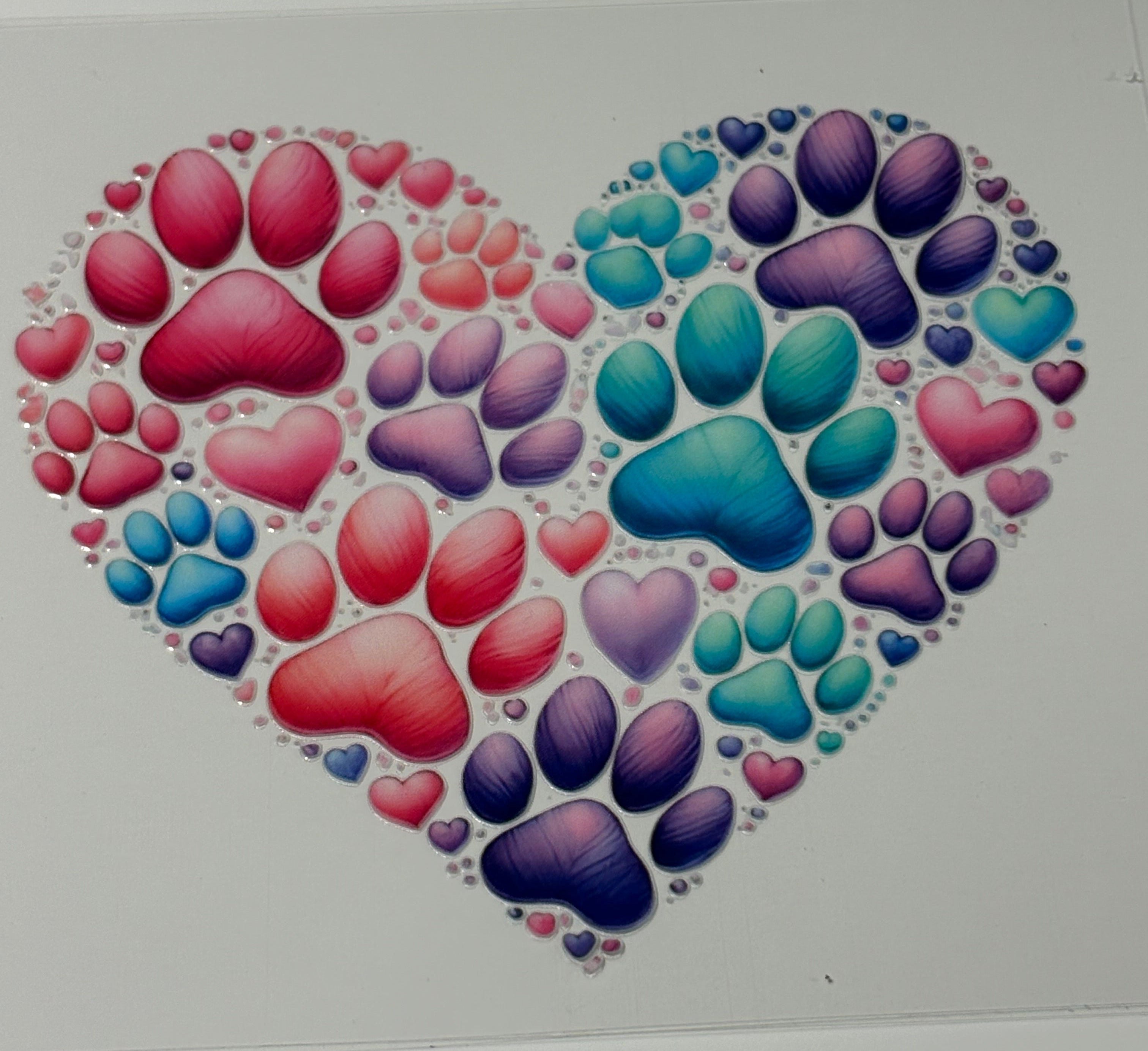 Paw in shape of Heart