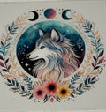 Wolf with Moons