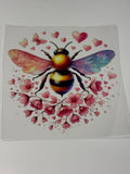 Bee with Pink flowers