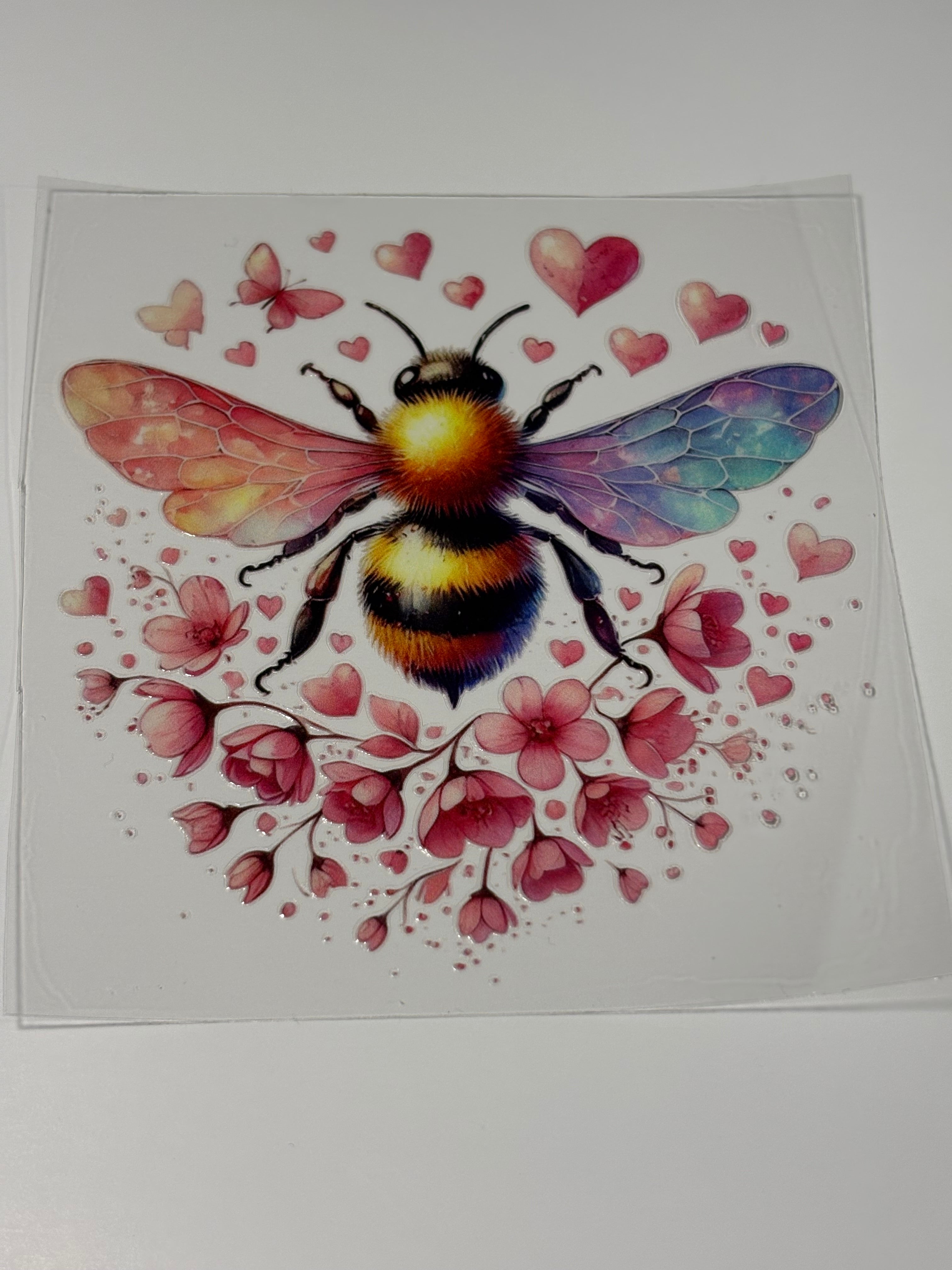 Bee with Pink flowers