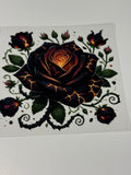 Black & Orange Rose
