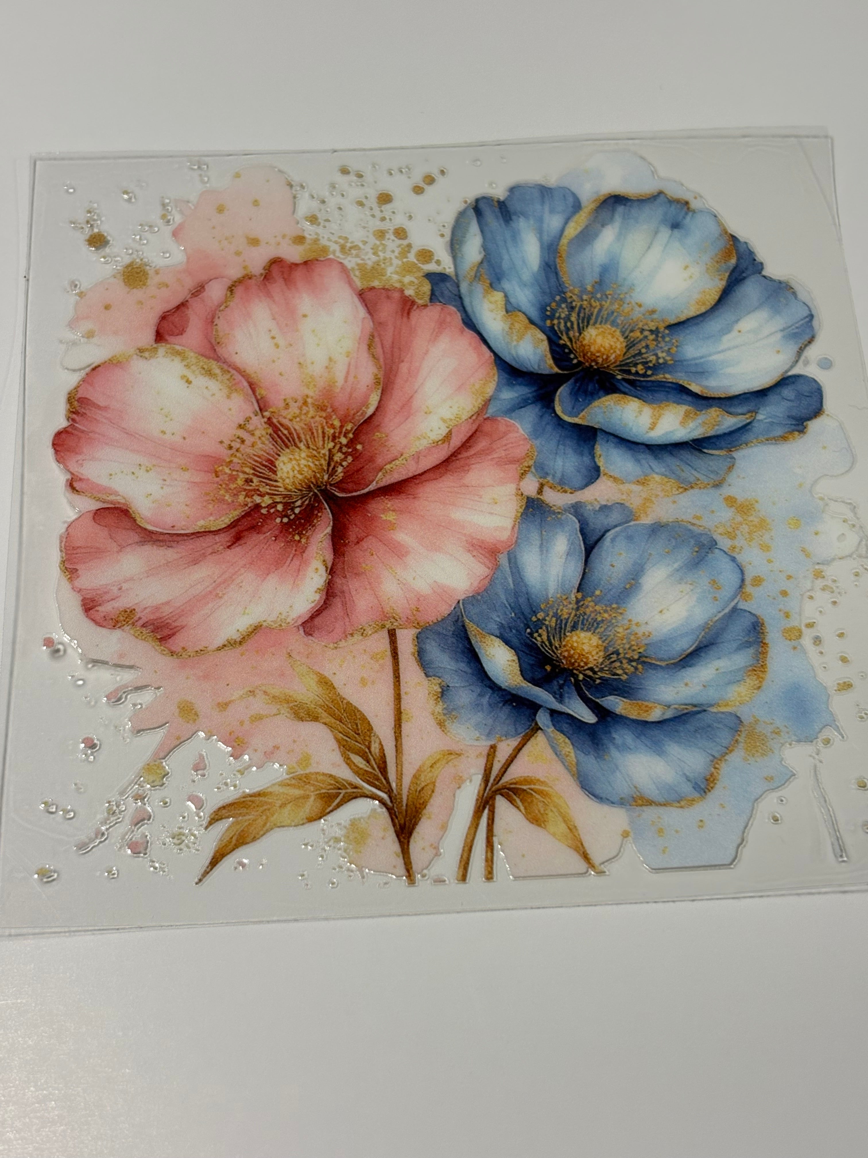 Pink & Blue Roses