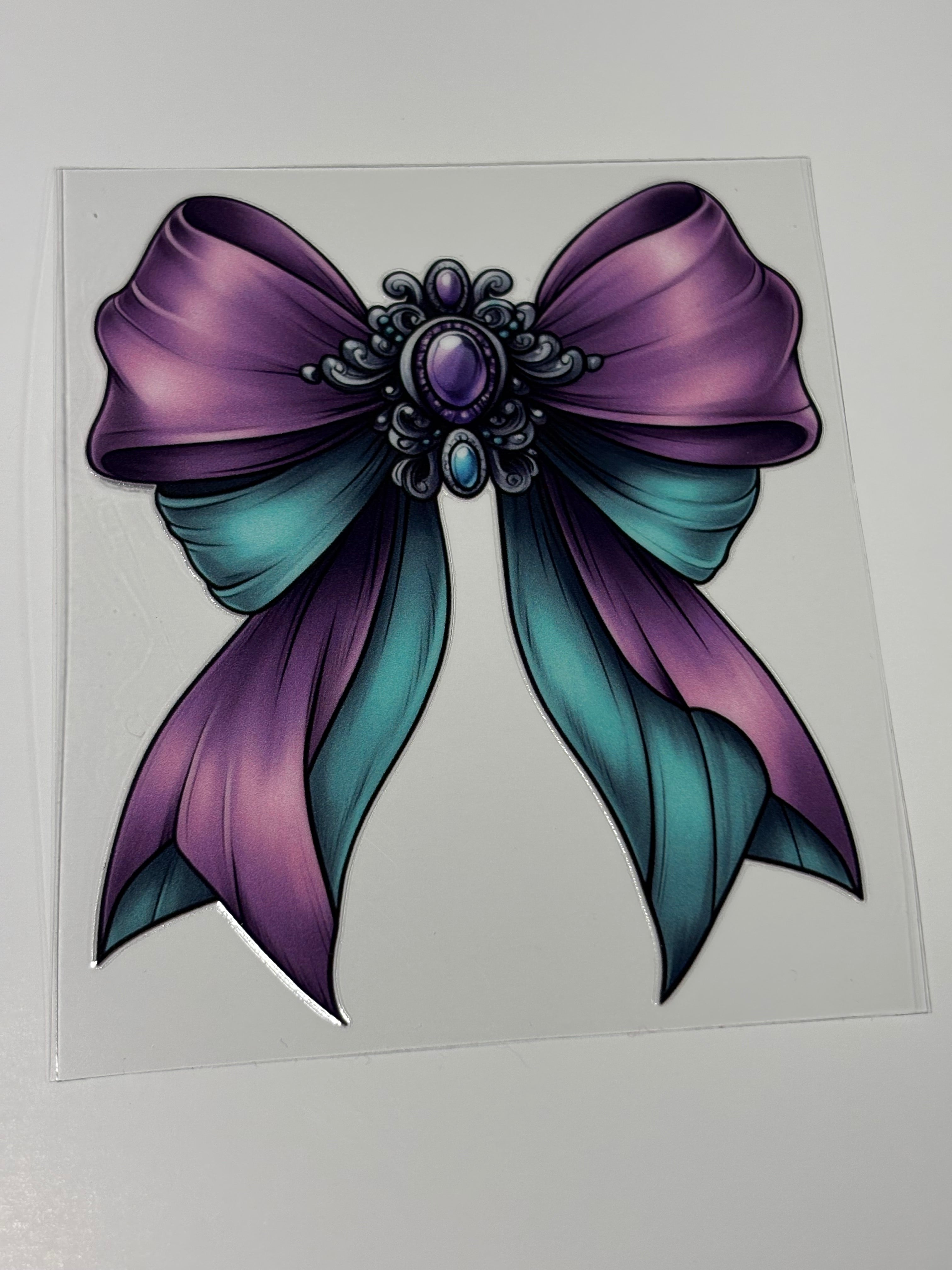 Purple & Teal Bow