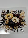 Yellow, black bouquet