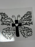 Faith Cross Butterfly