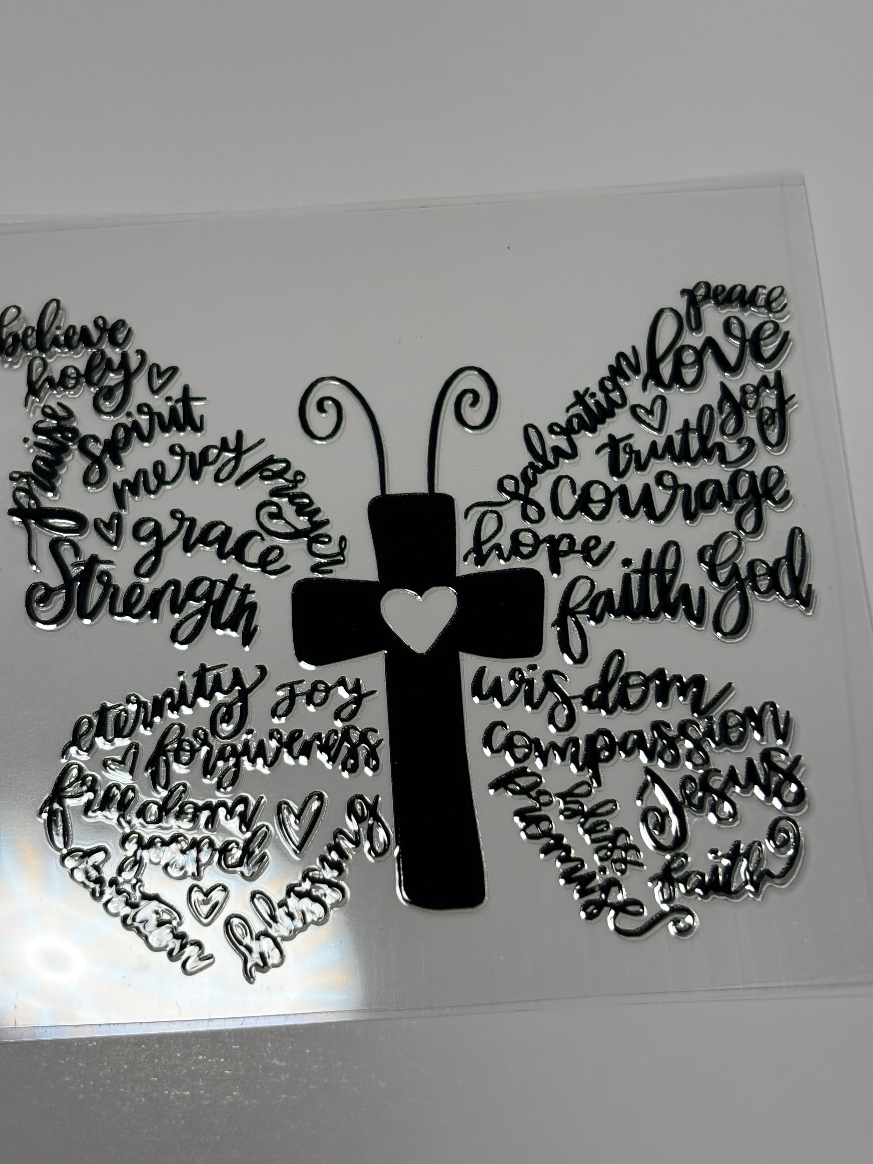 Faith Cross Butterfly