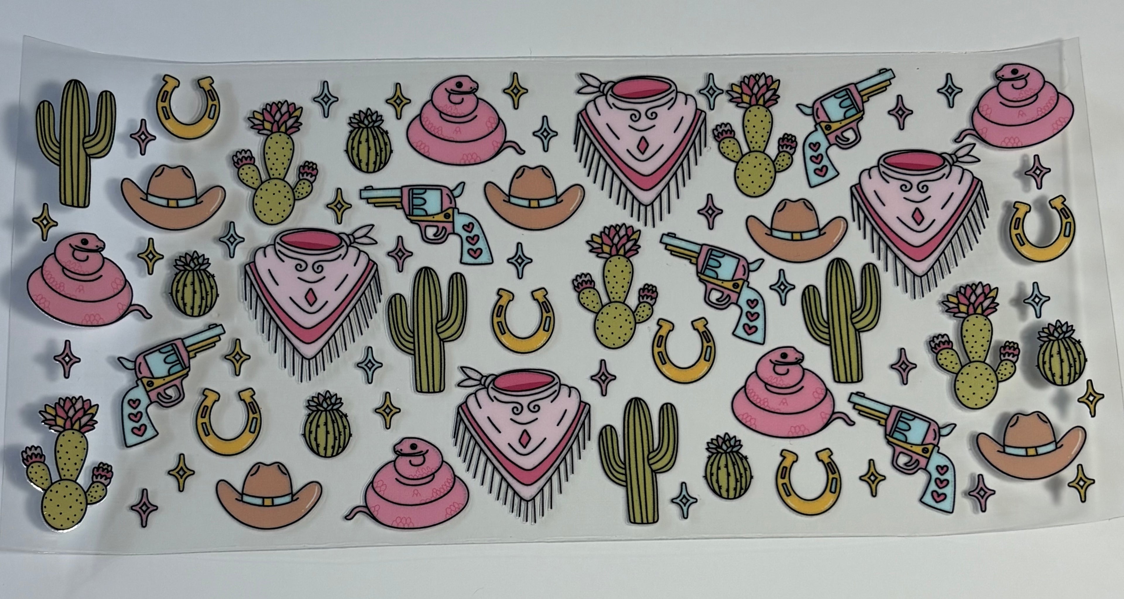 Western - Pink/Green