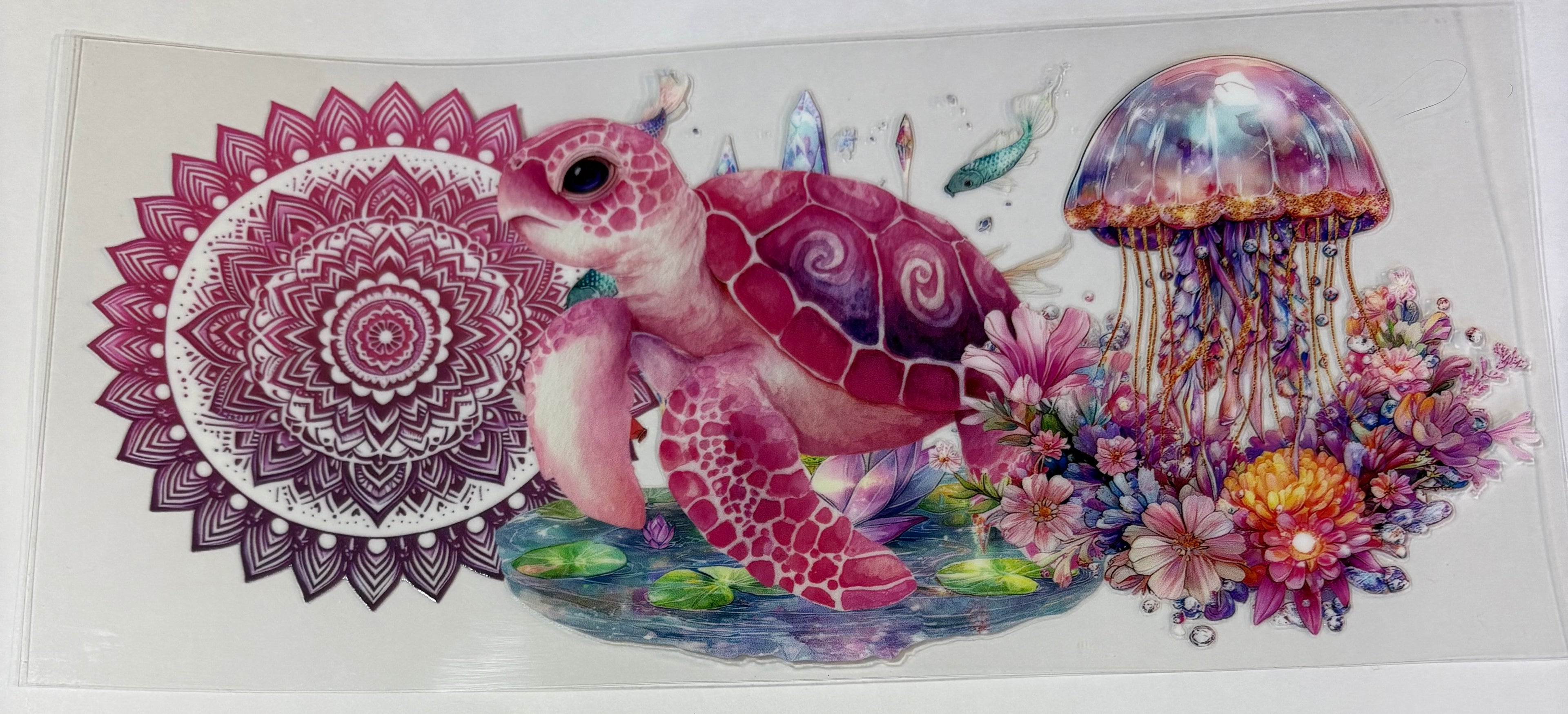 Sea Turtle with Jellyfish