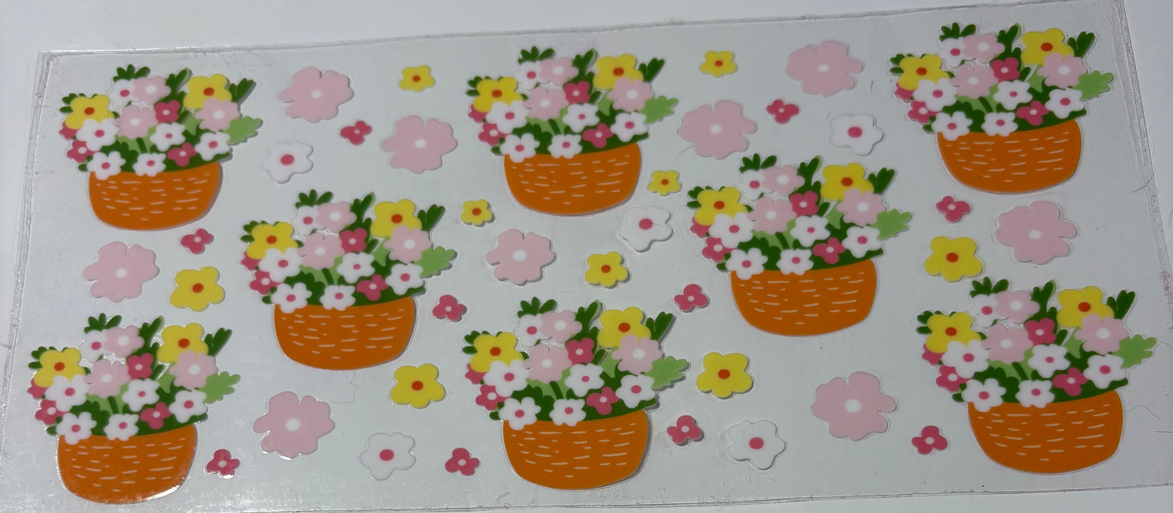 Flowers in basket