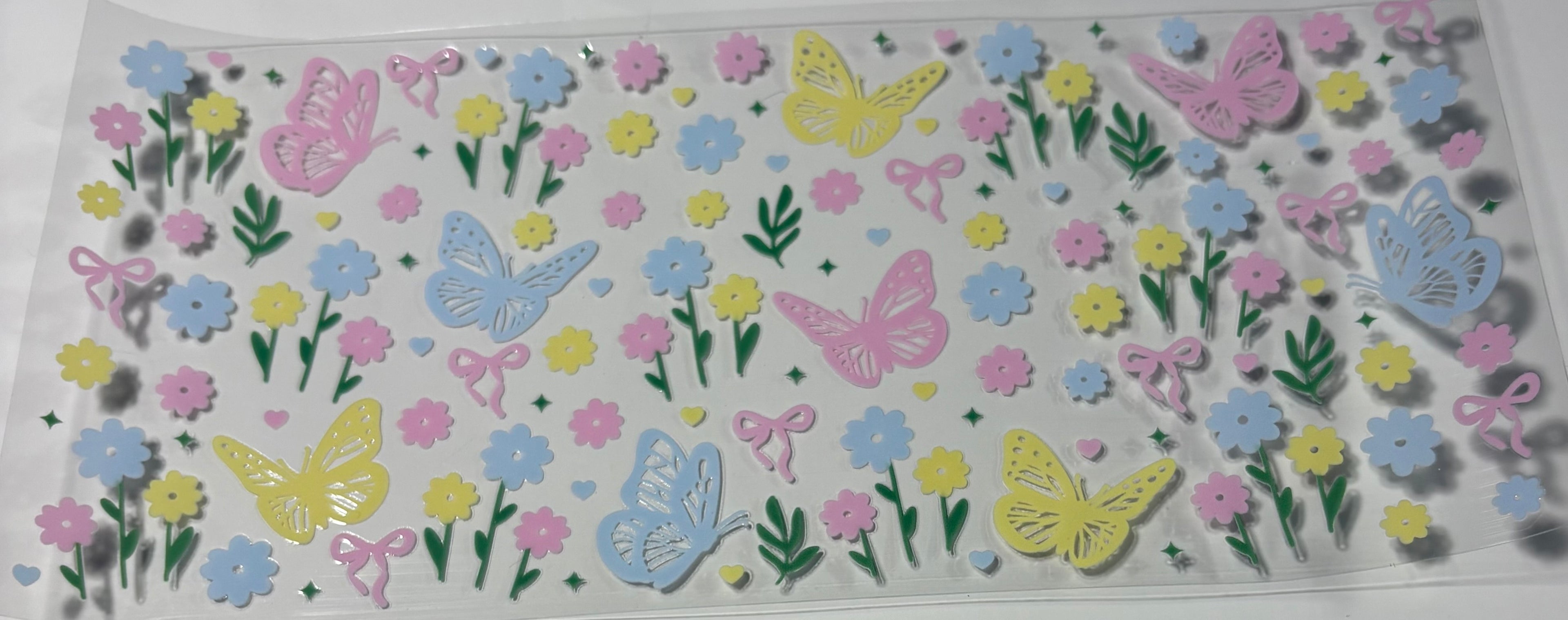 Colorful Flowers w/butterfly