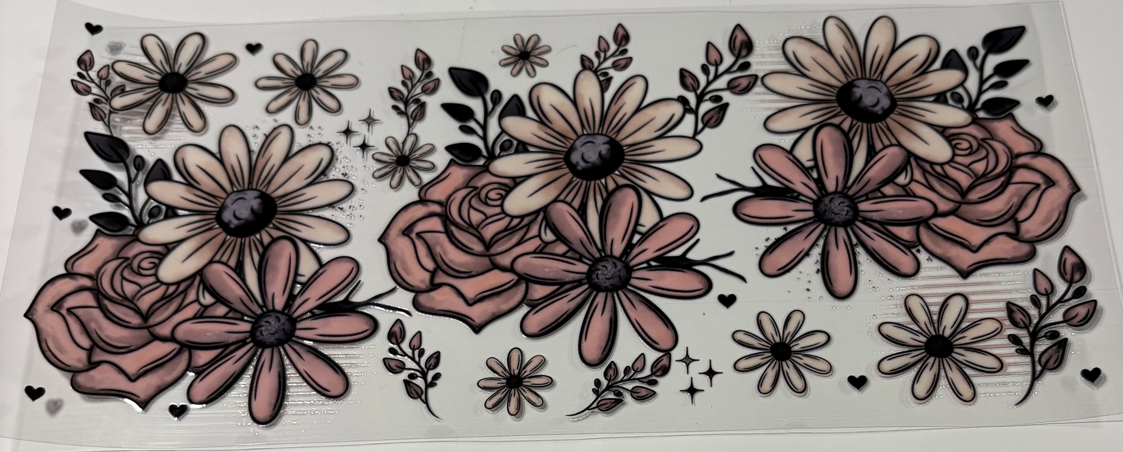 Colorful Flowers(Pastel Pink & White)