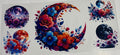 Flowers w/ Moons