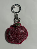 Rhinestone Keychain - Peach
