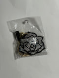 Rhinestone Keychain - Rose(Black)