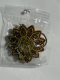 Rhinestone Keychain - Sunflower
