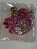 Rhinestone Keychain - Axolotl