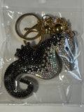 Rhinestone Keychain - Seahorse