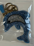 Rhinestone Keychain - Dolphin