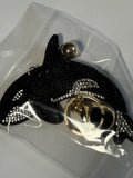 Rhinestone Keychain - Whale
