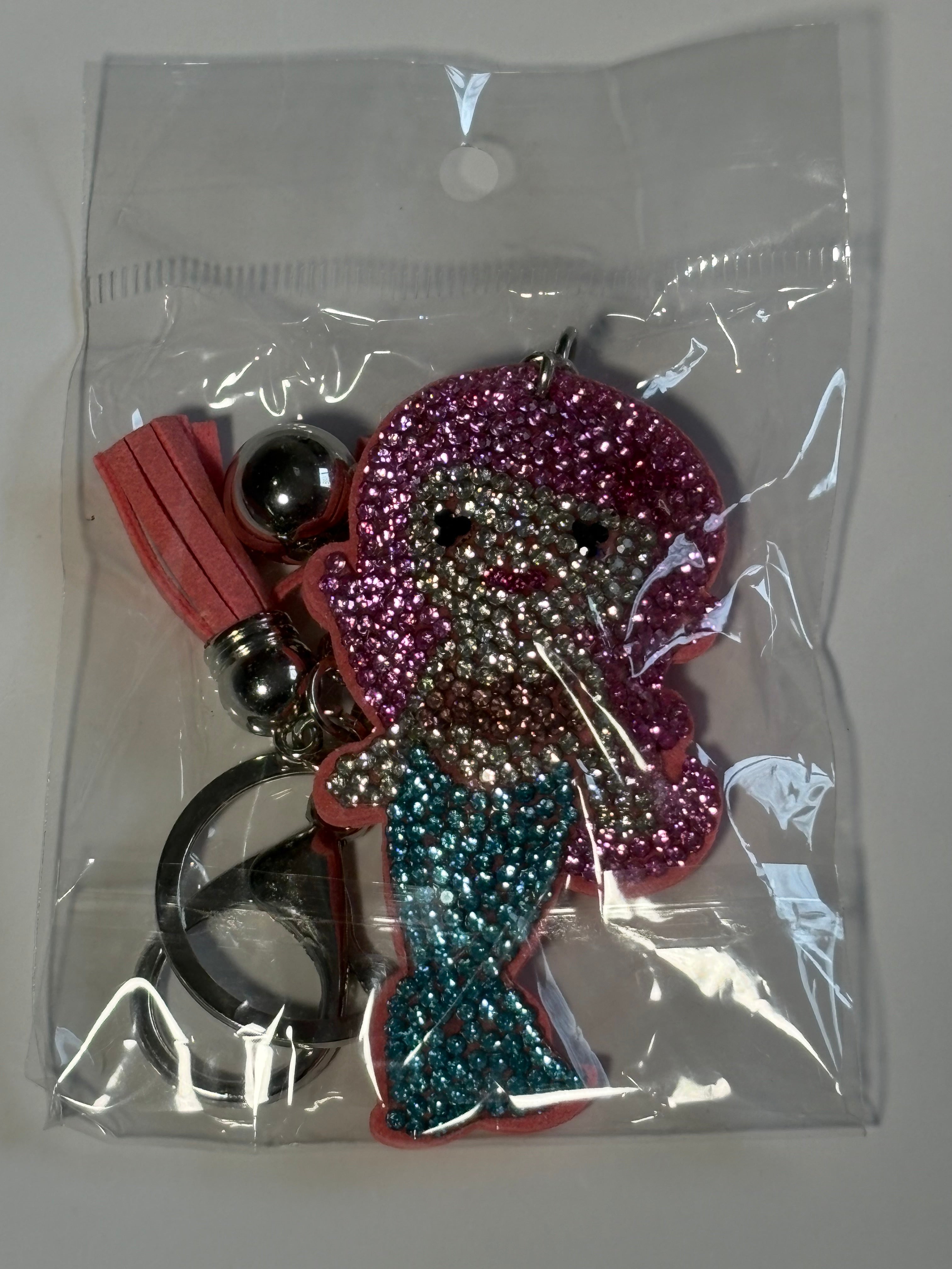 Rhinestone Keychain - Mermaid
