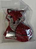 Rhinestone Keychain - Fox