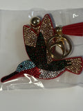 Rhinestone Keychain - Hummingbird