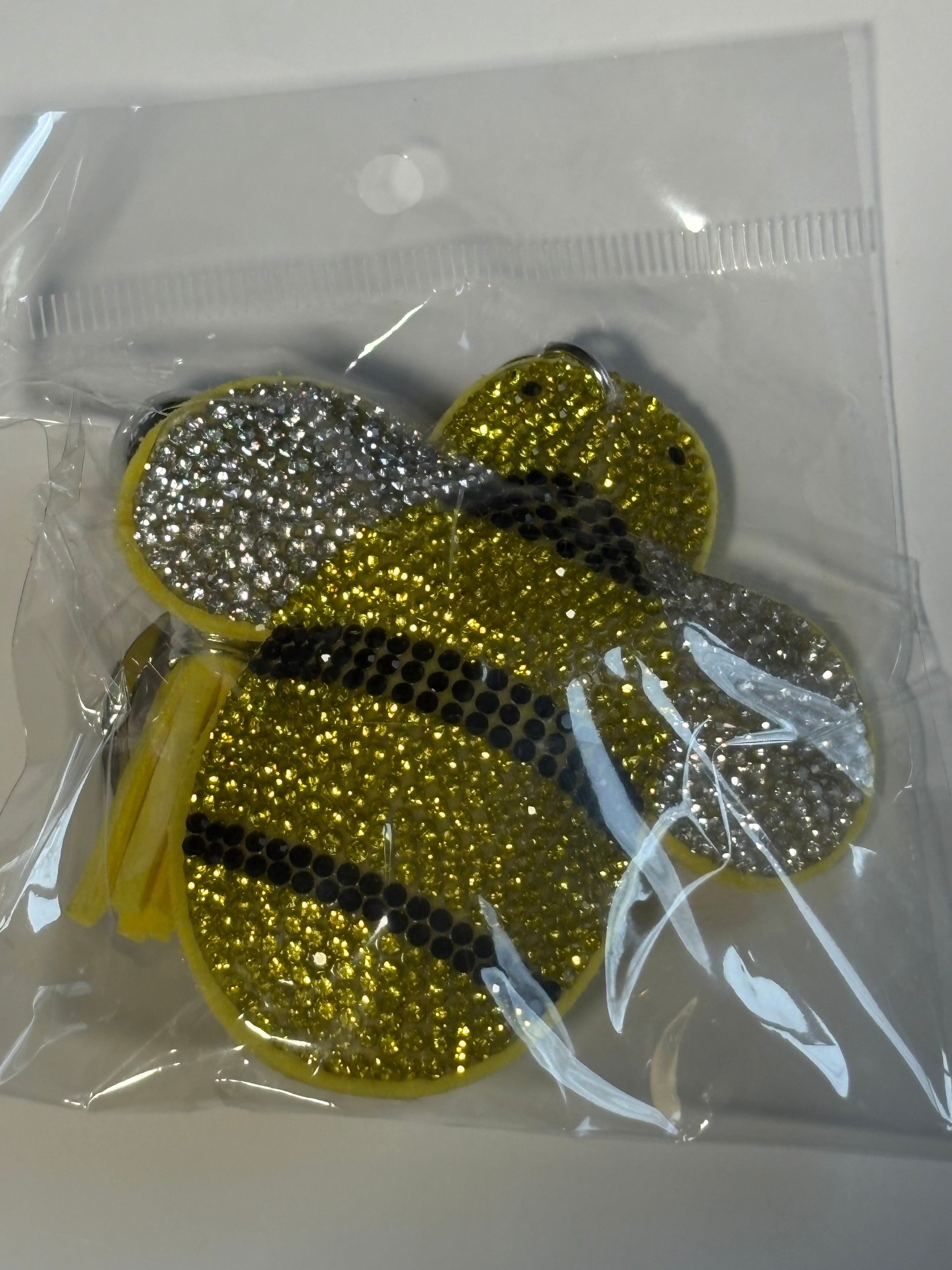 Rhinestone Keychain - Bee