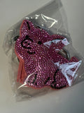 Rhinestone Keychain - Piggy