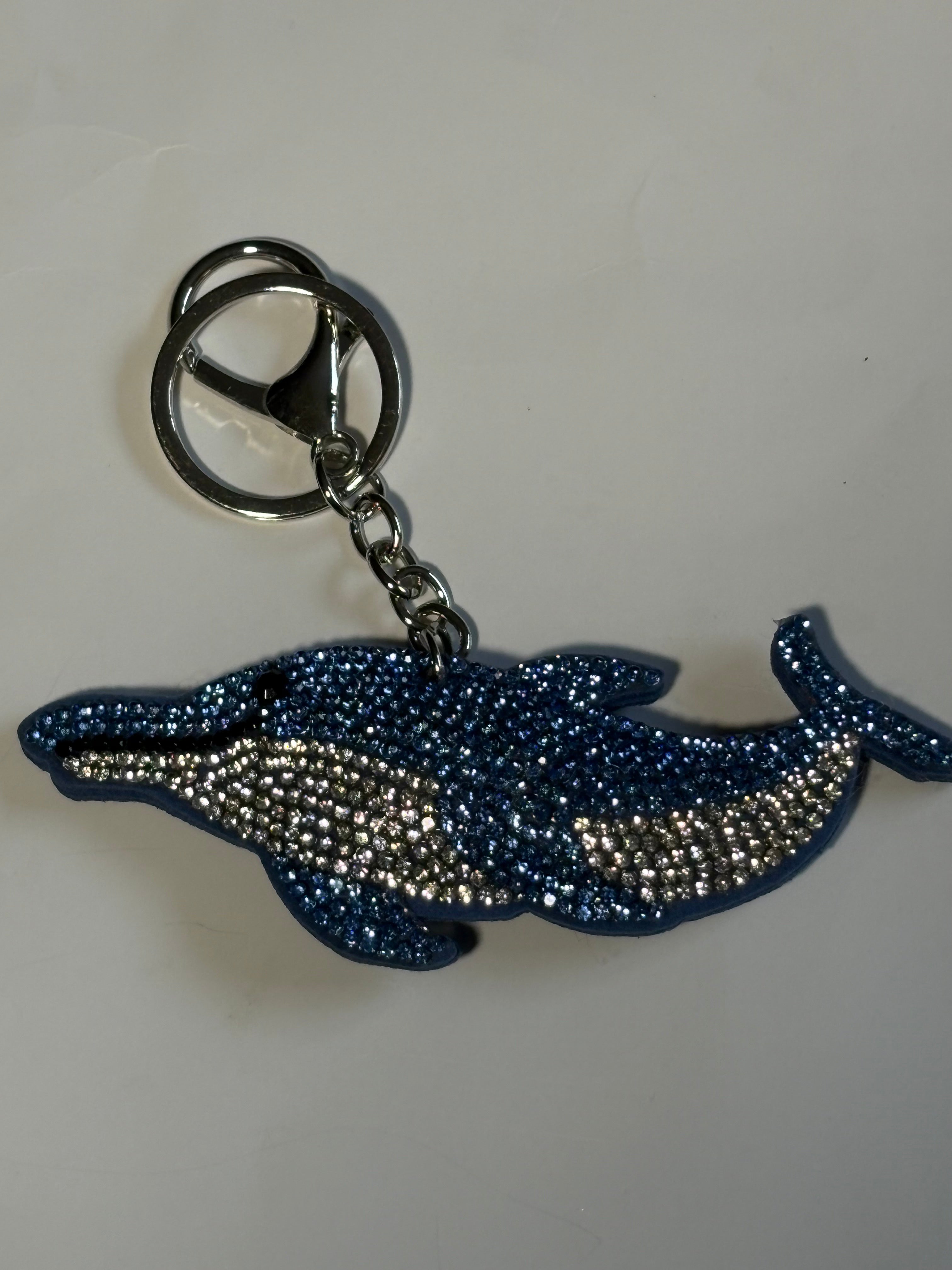 Rhinestone Keychain - Dolphin