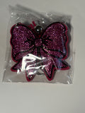 Rhinestone Keychain - Pink Bow