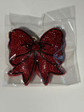 Rhinestone Keychain - Red Bow