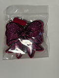 Rhinestone Keychain - Pink Bow
