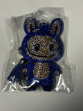 Rhinestone Keychain - Blue Bubu