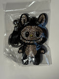 Rhinestone Keychain - Black Bubu