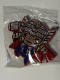 Rhinestone Keychain - Hero T