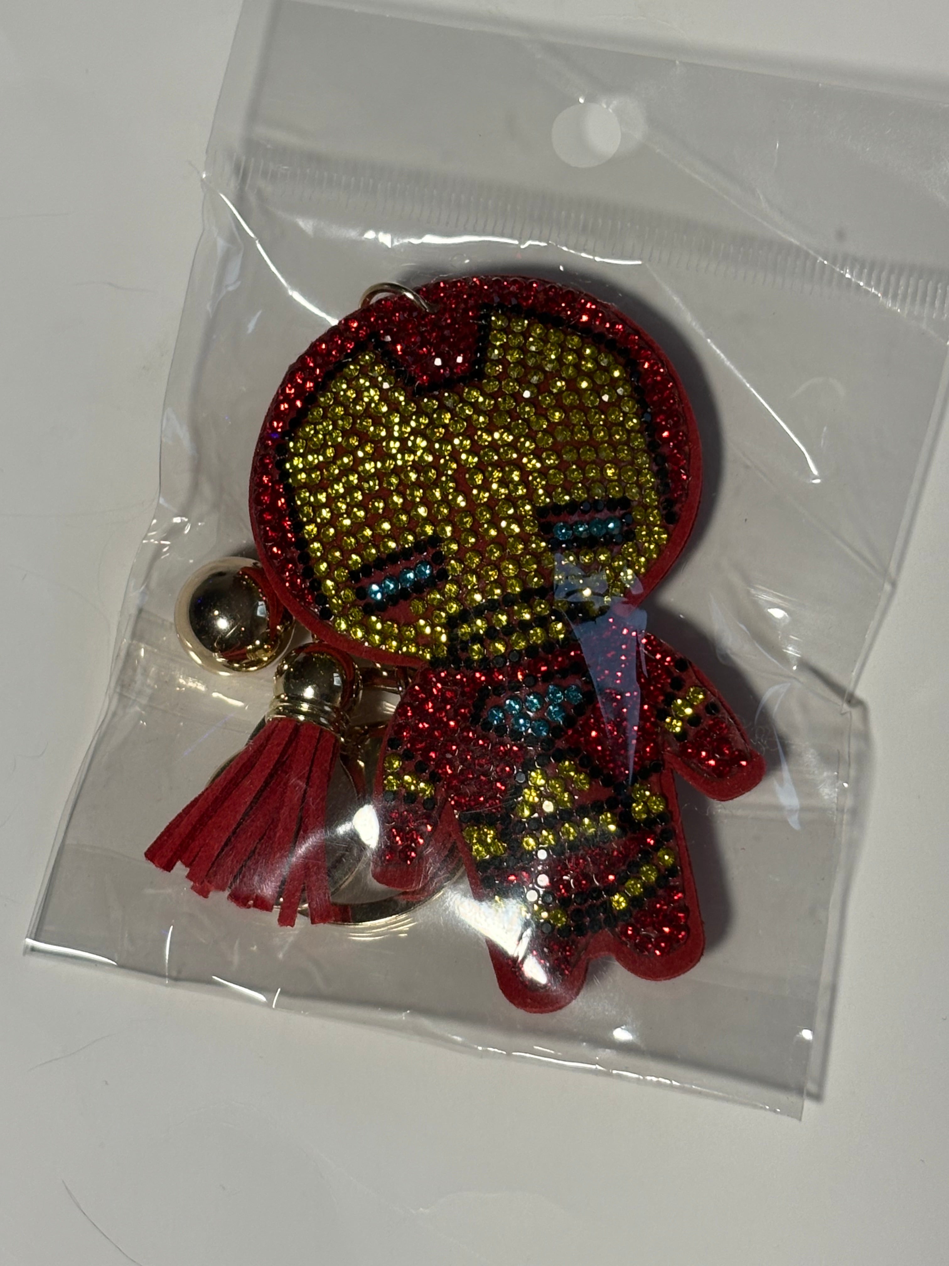 Rhinestone Keychain - Hero Captain