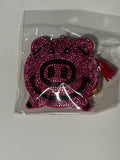 Rhinestone Keychain - Piggy Bank