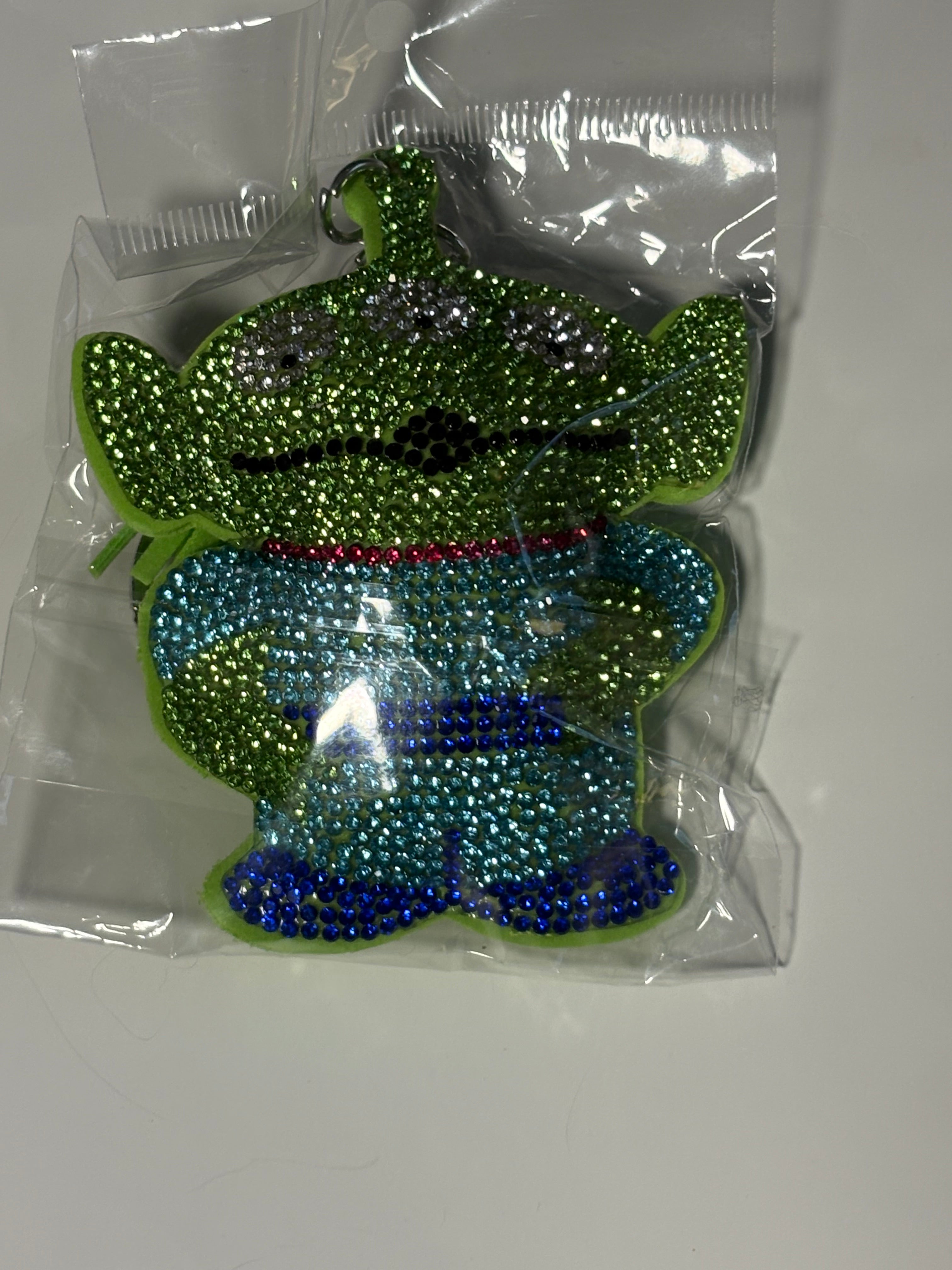Rhinestone Keychain - TS Alien