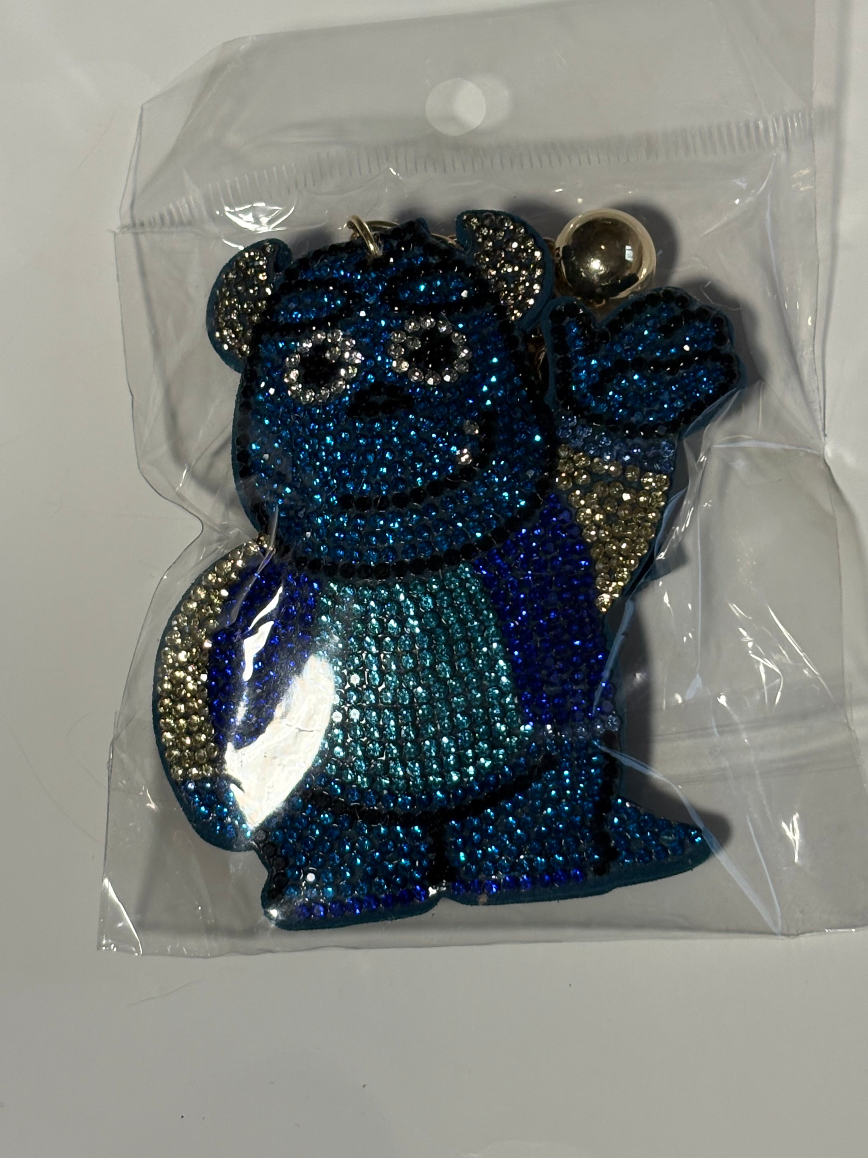Rhinestone Keychain - Sully Dark