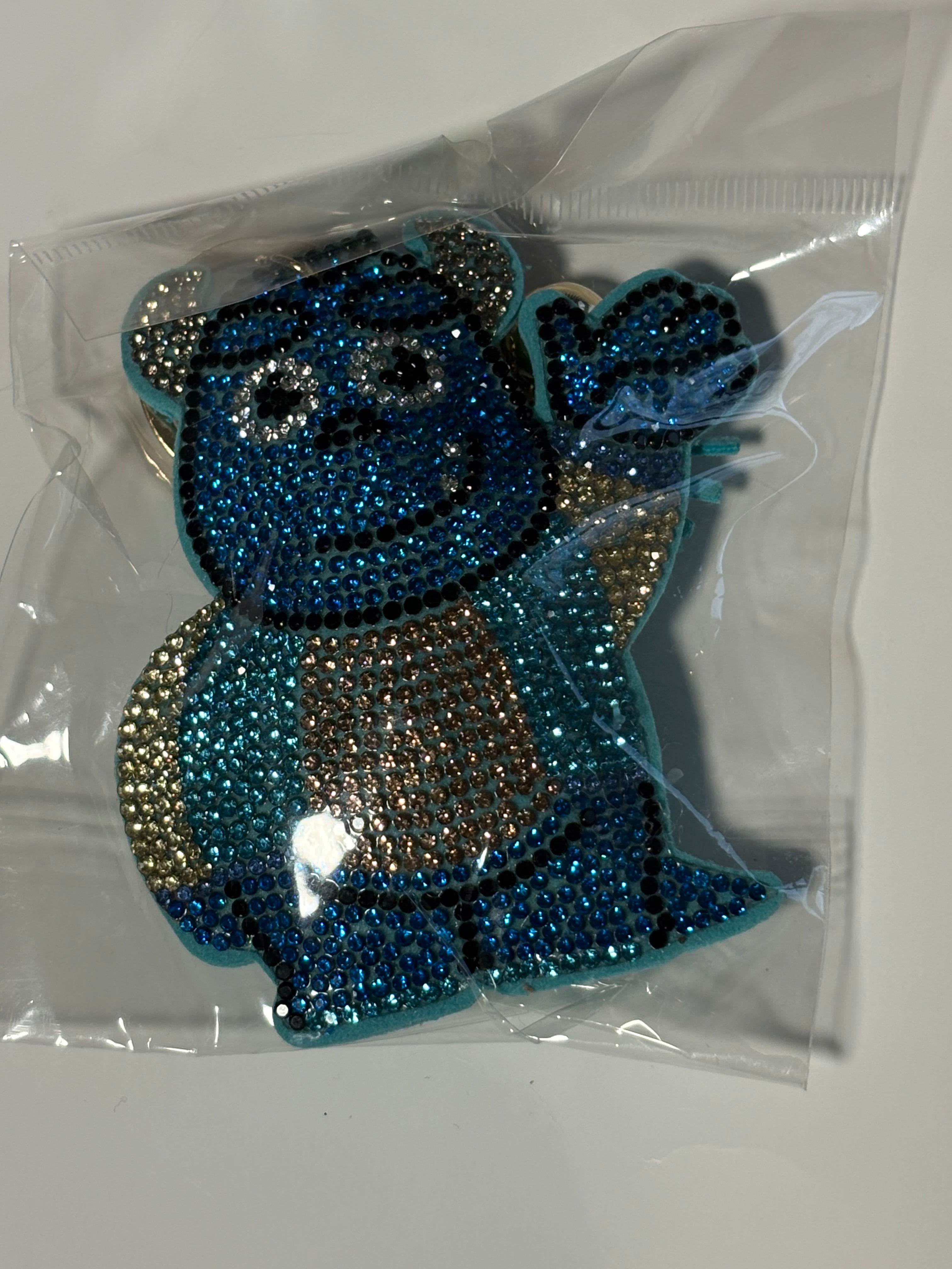 Rhinestone Keychain - Sully Light