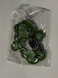 Rhinestone Keychain - Green Carebear