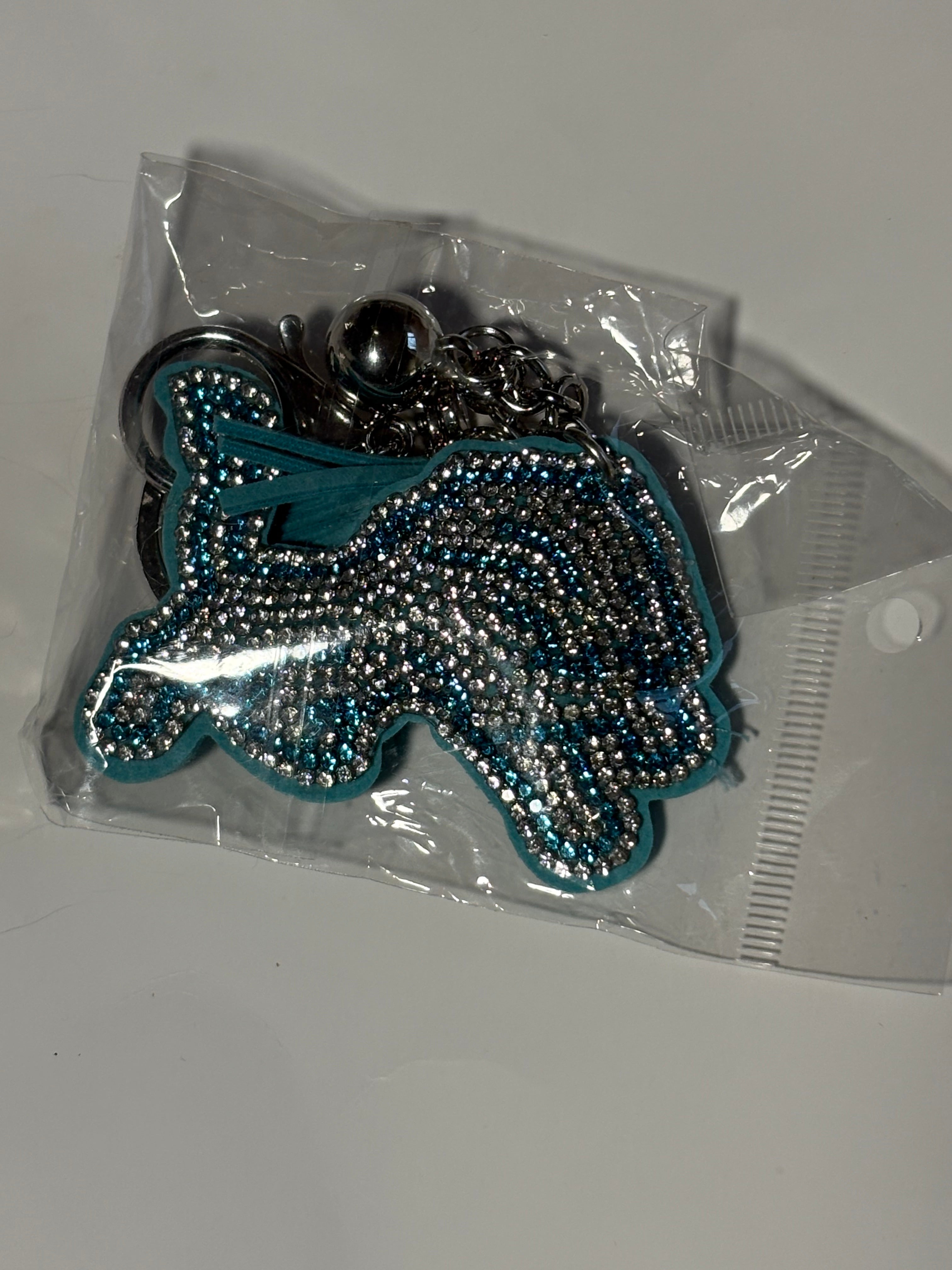 Rhinestone Keychain - Football(1) DET