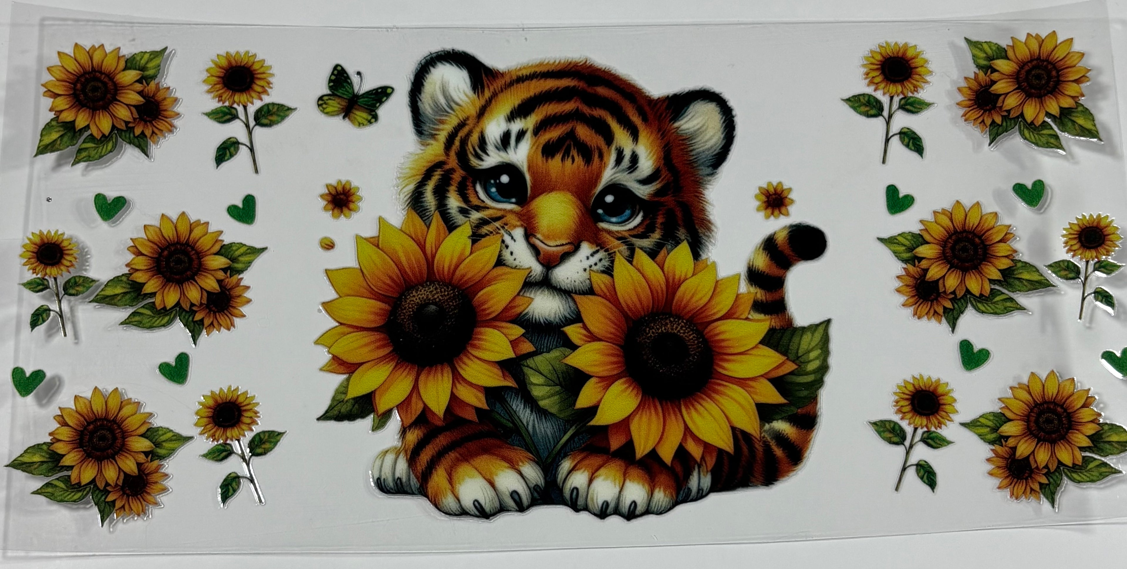 Tiger with Sunflowers