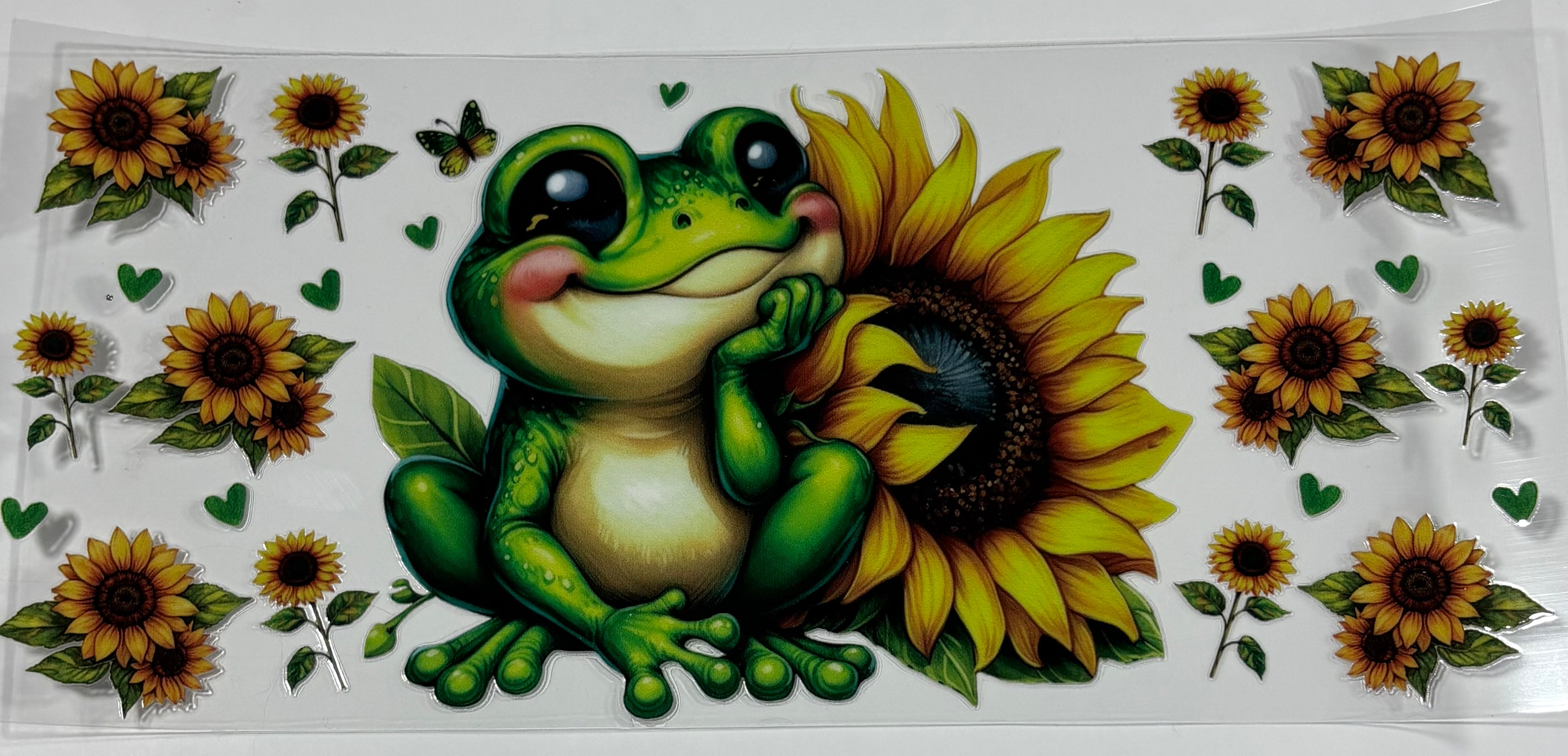 Frog with Sunflowers