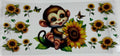 Monkey with Sunflowers