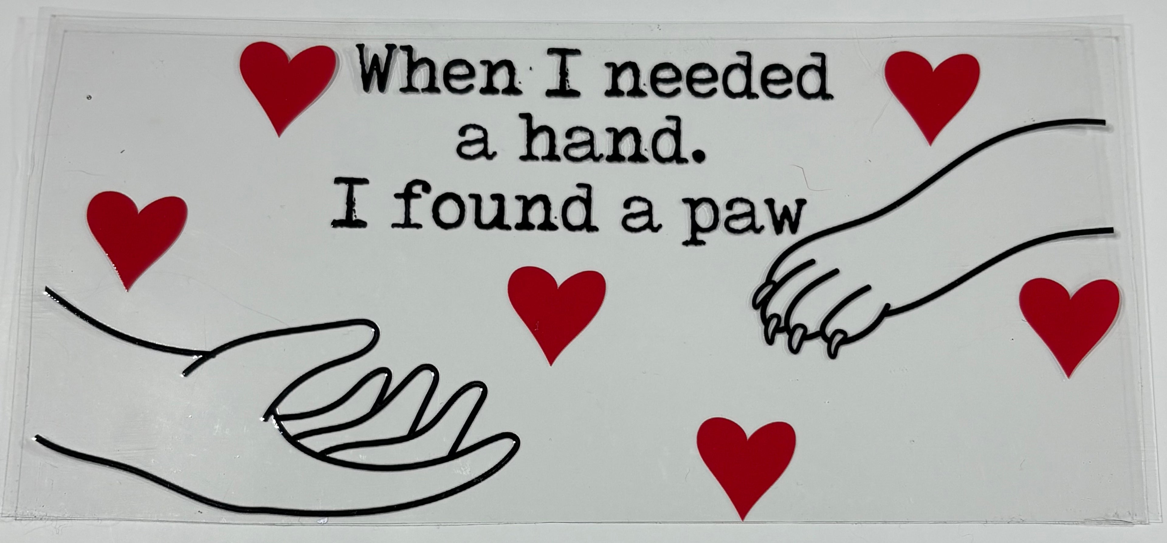 When I needed a hand. I found a pay