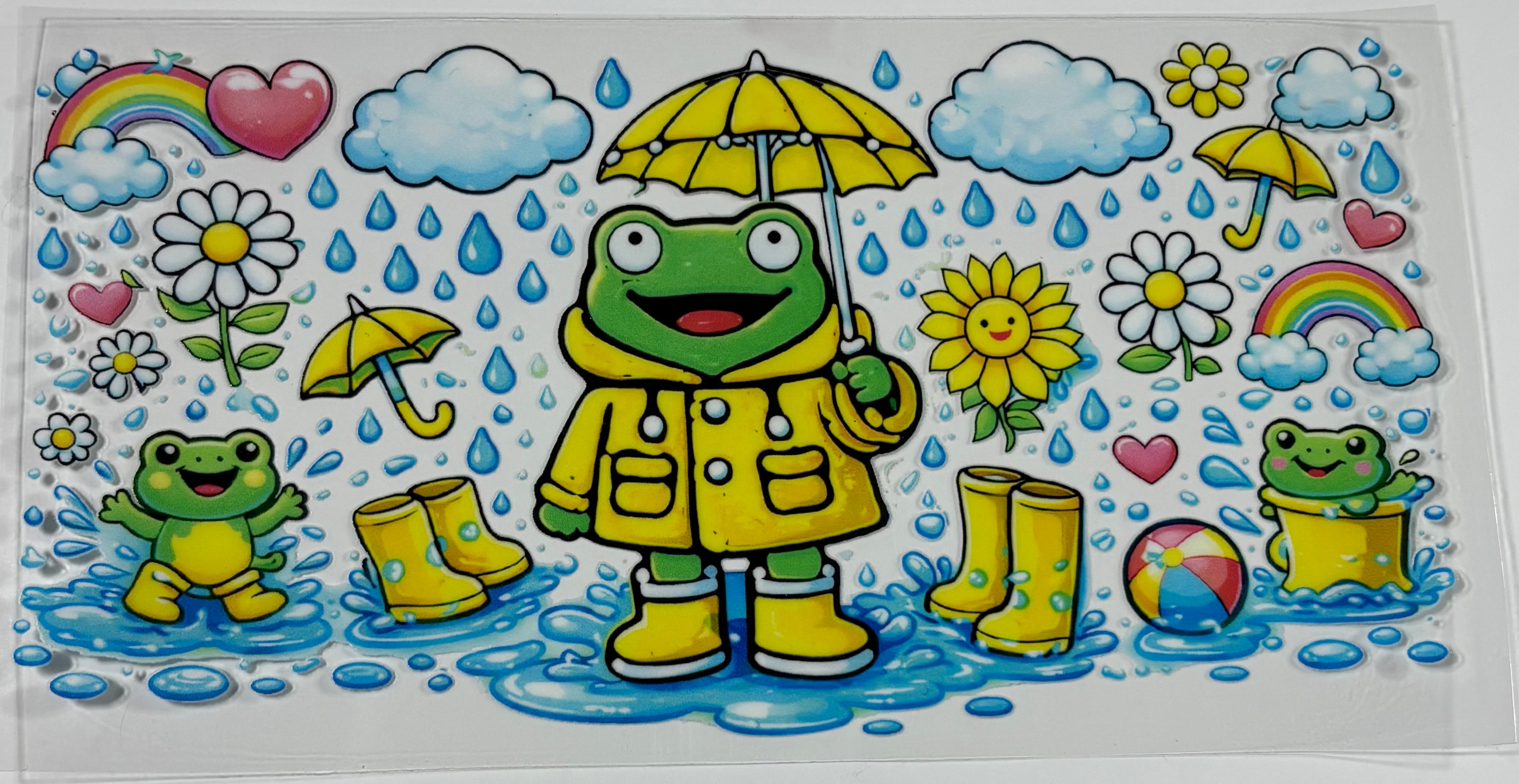 Frog in the rain